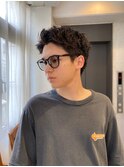 前回のパーマを活かしたスパイキーショート