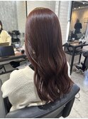 韓国風ウェーブ×ルビーブラウン