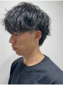 ツイストスパイラルパーママッシュメンズパーマ波巻きパーマ