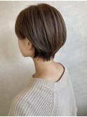 【Casa.】フォギーベージュ×耳かけショート