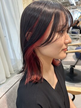 スクリバイタヒエ(SUKURI by tahie) #レッドカラー　#インナーカラー