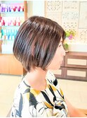 艶髪ショートボブ/丸みショート