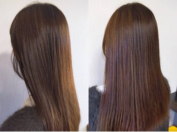 レイリーズヘアー(Layly's Hair)の写真/《毎月メンテナンスが必要な白髪染めだから通いやすい価格で♪》髪に優しく明るい色で上品なスタイルに＊