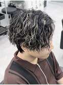 ハイライトパーマ/メンズハイライト/メッシュ/八王子/八王子駅