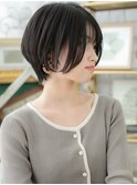 アースカラー小顔前下がりショートマッシュc5上尾20代30代40代