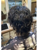 アフロ安藤　メンズパーマ/波巻きパーマ/波打ちパーマ