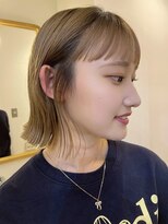 ノットバイベル 大宮(knot by belle)&nbsp;フルバングが可愛い◎きりっぱなしボブ