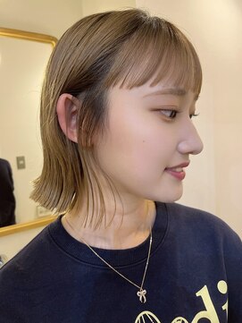 ノットバイベル 大宮(knot by belle) フルバングが可愛い◎きりっぱなしボブ