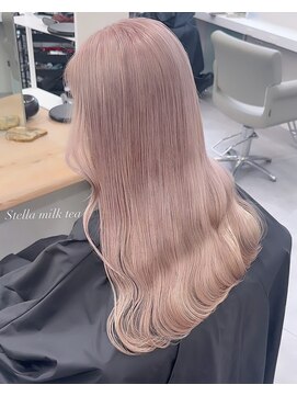 ベレーザ 渋谷(BELEZA) 11159艶髪マロンベージュ韓国風巻きミルクティーベージュロング