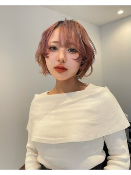 カーラ(kalah) ピンクベージュ10代20代ボブウルフ小顔カット