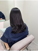 暗髪/髪質改善/ダークグレージュ/くびれミディアム