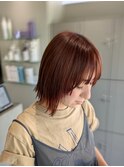 【EIGHT 豊崎】お客様スタイル…ワンブリーチ×マロンブラウン