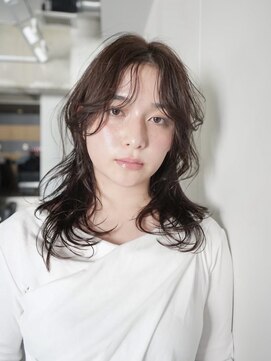 ラヴィズム(LUVISM) ◎韓国ヘアー顔周りレイヤーボブミディアムおくれ毛前髪万代新潟