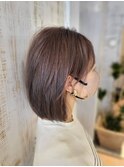 ブリーチなし、ベージュカラー