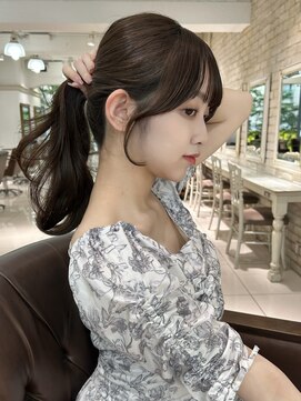 フォルテ 表参道店(FORTE) くびれヘア/アプリコットオレンジ/ハイライトカラー