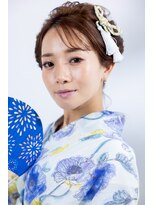 セット アンド バイ ルゥーダ 品川駅前店(SET and..by Rouxda.)&nbsp;艶肌&新日本髪アレンジ浴衣スタイル