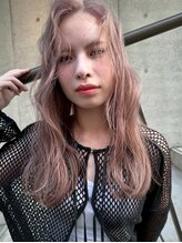 ムード(mood) ミルクティーベージュ/ブリーチ/ダブルカラー/ハイトーン/ロング