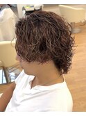 【サーフカールパーマ】センターパートコンマバング名古屋