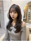 レイヤーカット/暗髪/韓国/広島/袋町