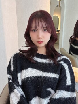 ジーナ 札幌大通(Zina) 美髪*カシスピンク*小顔フェミニンレイヤー*Zina札幌大通