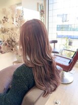 リル(LiL)&nbsp;ロングレイヤー／ピンクベージュ