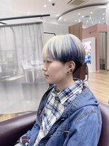キセイ イオンモール新利府北館店(KISEI)&nbsp;ブリーチ/ブロンド＆ブルー/マッシュショート/10代20代30代40代