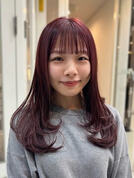 マッシュマシェラ(MASHU MACHELA) レイヤー×ブリーチ無しレッドカラー