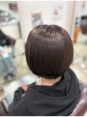ショートボブグレージュ