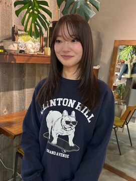 アルク(alku) 顔まわりレイヤー　ブラウンカラー