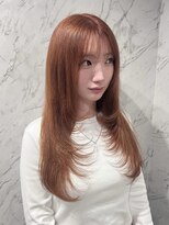 フィーリア 心斎橋堀江店(philia)&nbsp;オレンジブラウン×レイヤーカット