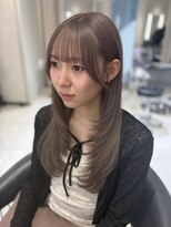ユーフォリア 池袋東口駅前店(Euphoria)&nbsp;ミルクティーベージュ×ぱっつん前髪