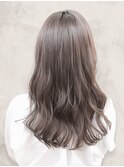 髪質改善グレージュ×小顔カット×秋カラー×ブリーチなしカラー