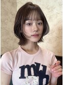◆しなる ダークパープル/ボブ/ブリーチなし/オリーブベージュ54