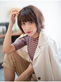 グラデーションショートボブ