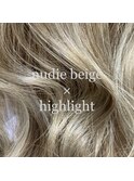 【LANDS】ヌーディーベージュ×ハイライト