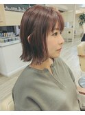 【pupula勝田】イルミナカラー/切りっぱなしボブ/ワンレンボブ