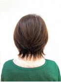 外ハネ/ウルフ/レイヤーカット/ショート/くびれ/小顔/30代40代
