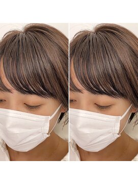 チョビー 銀座(chobii) チョビー銀座桜井 小顔に見せる前髪インナーカラーローライト