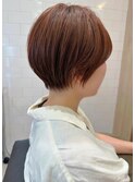 オレンジ×コンパクトショート
