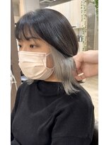 ルミ 高崎駅店(Lumi)&nbsp;ホワイトのインナーカラーボブ♪【高崎/高崎駅/Lumi高崎】