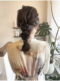 編みおろしヘアセット