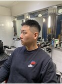 ハイライトマッシュパーマウルフアッシュブラック
