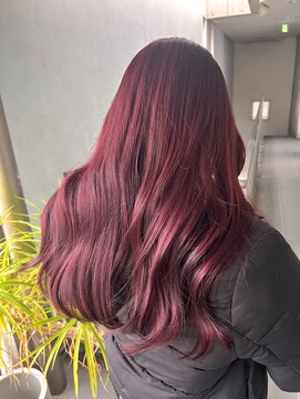 ガルボヘアー 名古屋栄店(garbo hair) #チェリーレッド#カシスピンク#10代#20代#名古屋