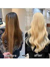 縮毛矯正や黒染め履歴のみならず、ムラ修正の技術もお任せを☆鏡を見るたび見惚れる美をご提供いたします。