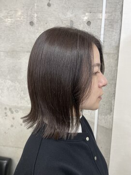 メルシー トータル ブランディング サロン(merci TOTAL BRANDING SALON) 大人ぱつっとボブ/艶髪ラベンダーアッシュ【横浜】