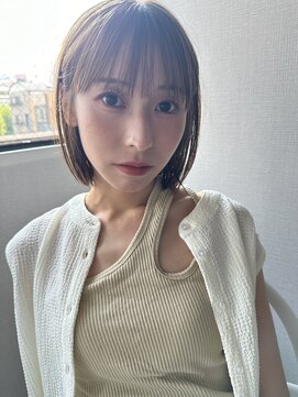 アム(amu) 丸みショート/ショートボブ/ミニボブ/ワンカール/内巻きボブ