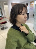 伸ばしかけボブパーマ