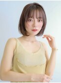 黒髪/ホブルフ/ネビージュ/小顔/ワンレン/渋谷