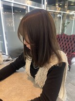 リフトバイマグ 松本駅前店(lift by mag)&nbsp;透明感カラーシアーベージュ艶髪ミディアムレイヤー韓国風