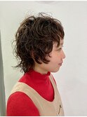 イメチェン　マッシュウルフカット　ショート